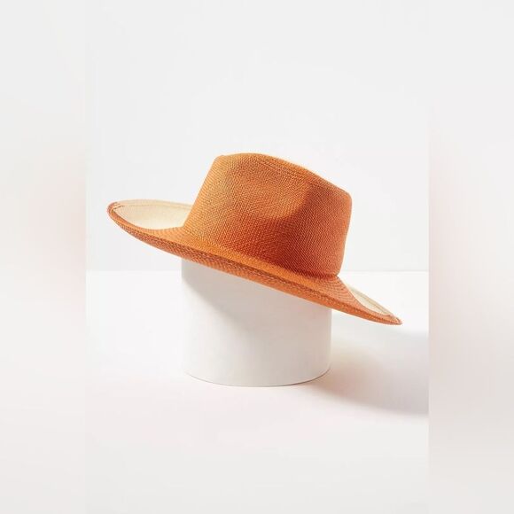 Anthropologie Rancher Artesano Colorblock Straw Hat Size M main image 6